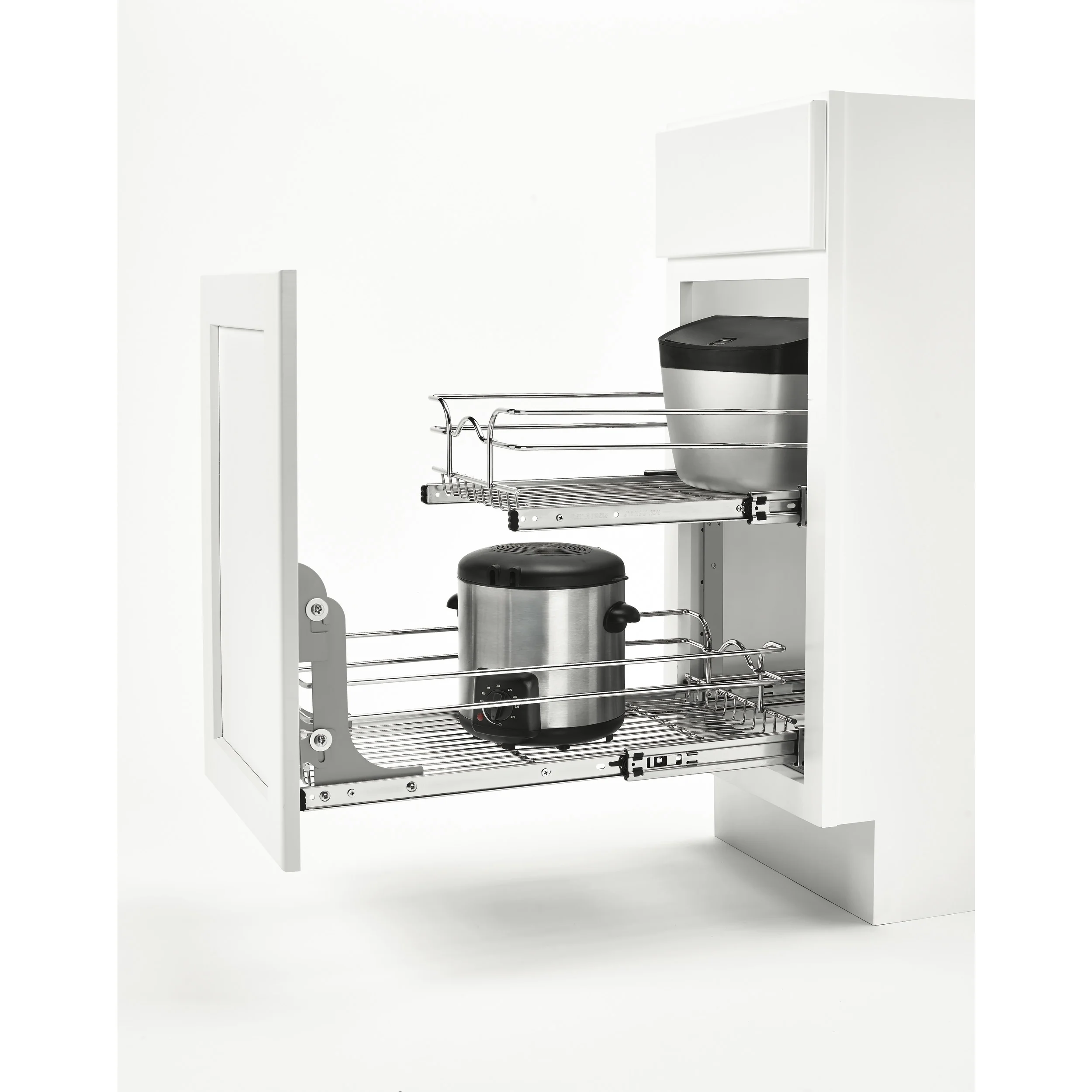Rev-A-Shelf RV-DM17KIT-5 Metal Pull-Out Trash Can / Basket Door-Mount Kit, Gray/Silver - Image 5