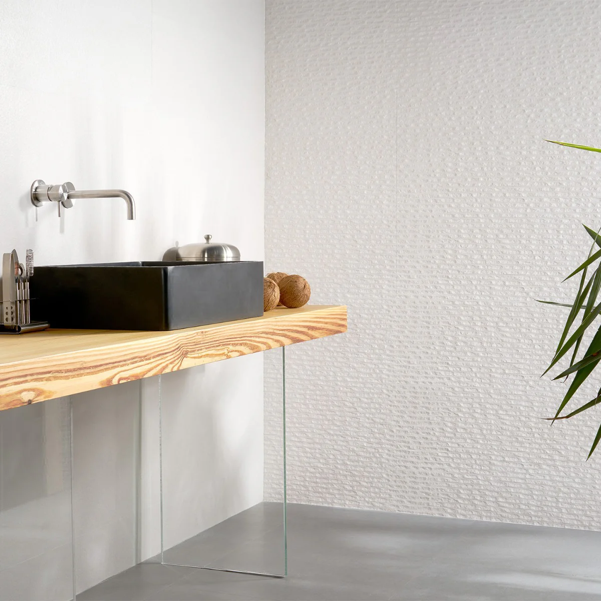 Reverb Basalt Bianco 12x36 Matte Ceramic Wall Tile - Lux Tile - Image 7