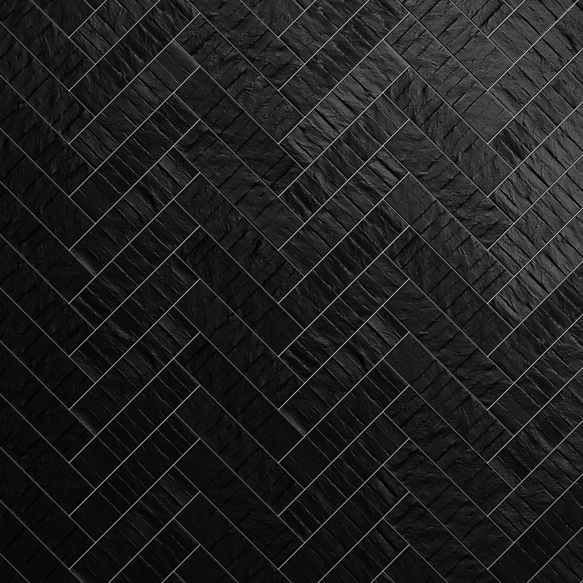 Rework Leather Black 3x12 Matte Porcelain Subway Tile - Lux Tile - Image 3