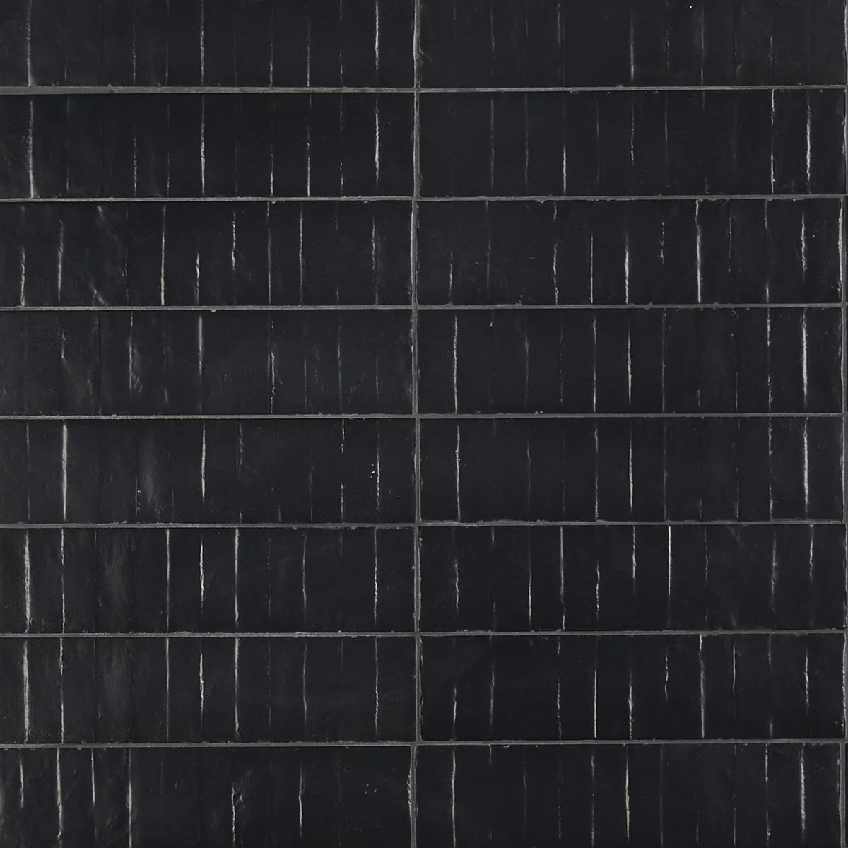 Rework Leather Black 3x12 Matte Porcelain Subway Tile - Lux Tile - Image 4