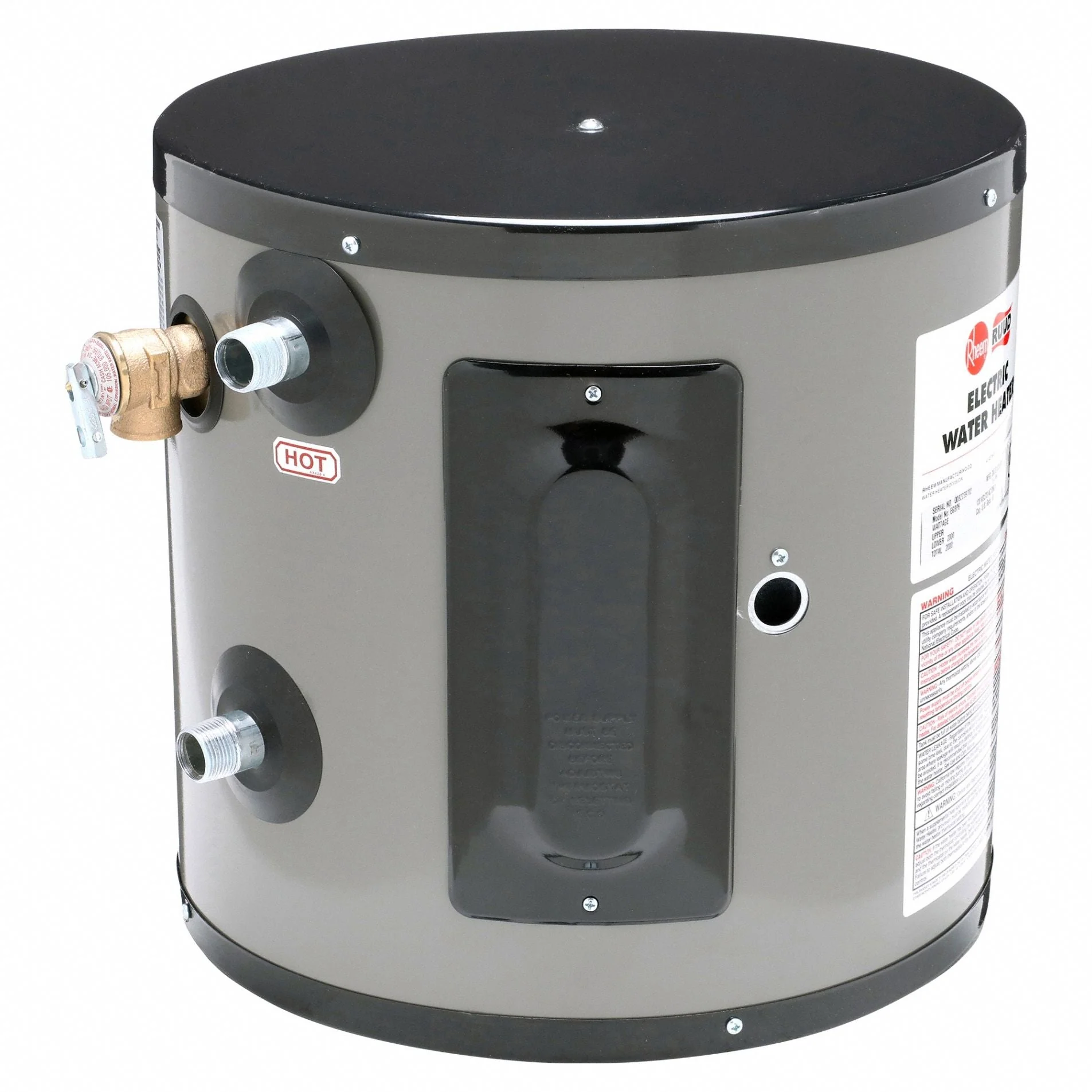 RHEEM 6-Gallon Electric Water Heater - 277V, 2,000W, Compact Design