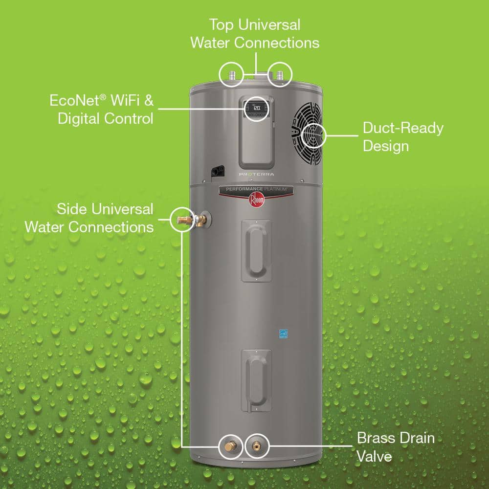 Rheem Performance Platinum 80 Gallon Smart Hybrid Electric Heat Pump Water Heater - Image 6