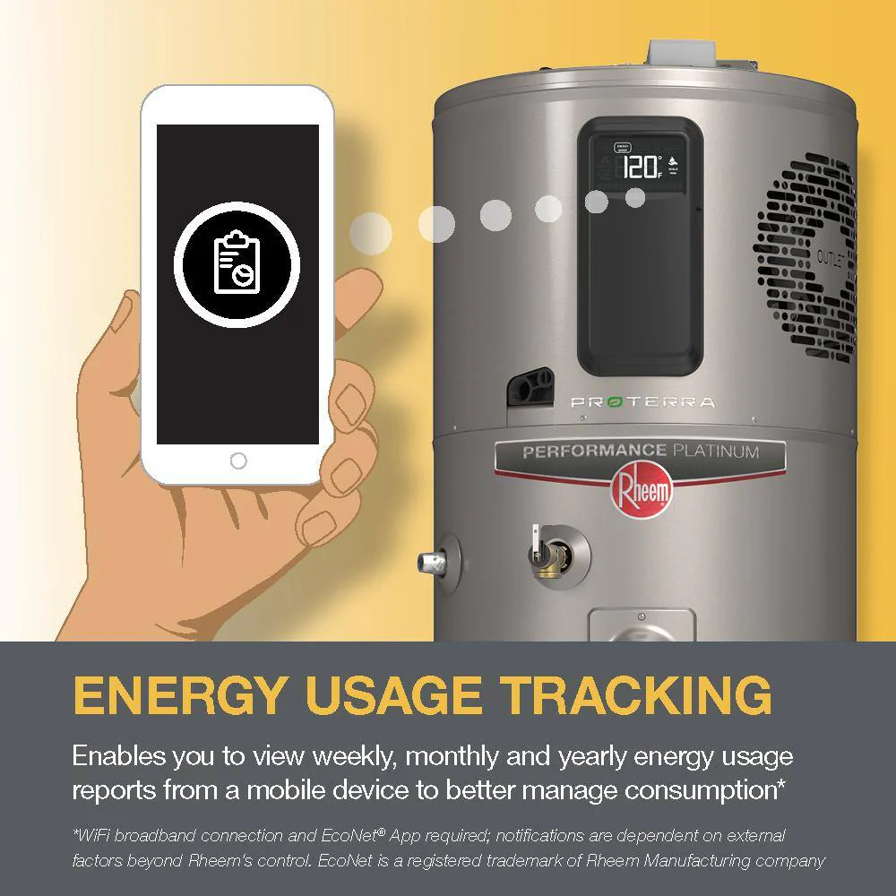 Rheem ProTerra 40 Gal Smart Electric Water Heater with Leak Detection - Image 6