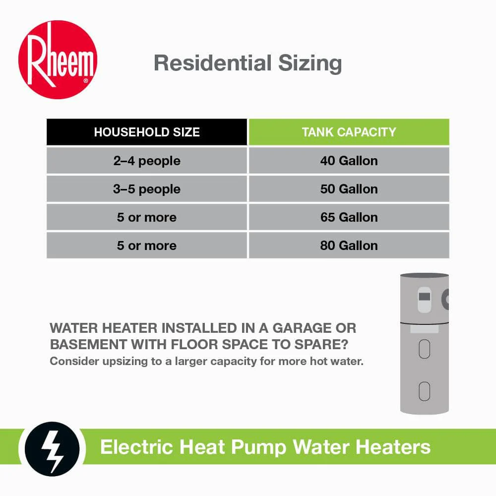 Rheem ProTerra 40 Gal. Smart Hybrid Heat Pump Water Heater with Leak Detection & Auto Shutoff - Image 3
