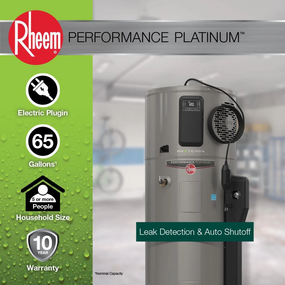 Rheem ProTerra 65-Gallon Smart Heat Pump Water Heater with Leak Detection - Image 2