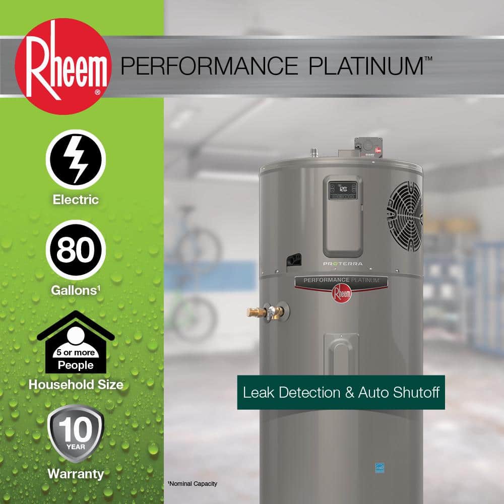 Rheem ProTerra 80 Gal. Smart Hybrid Heat Pump Water Heater with Leak Detection & 10-Year Warranty - Image 2