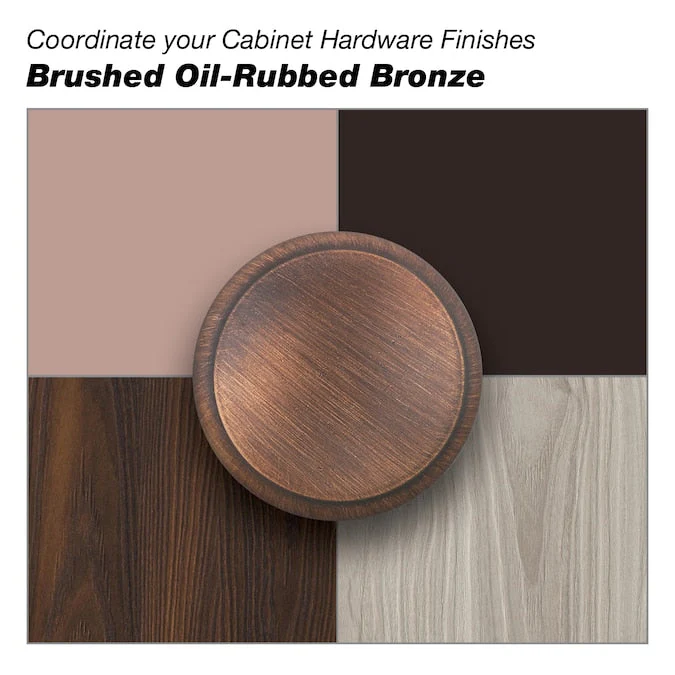 Richelieu Auburndale 3-3/4-in (96mm) Center to Center Brushed Oil-Rubbed Bronze Arch Handle Drawer Pull - Image 2