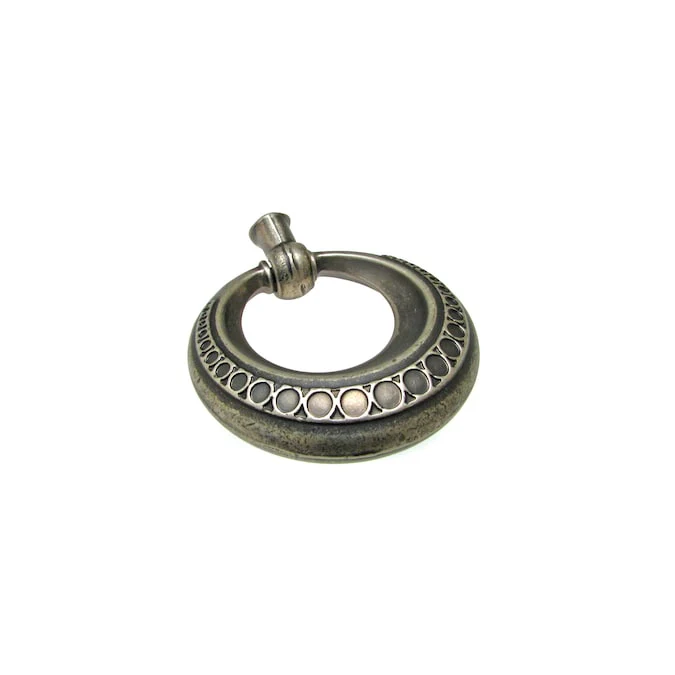 Richelieu Chambly Center to Center Pewter Oval Ring Drawer Pull