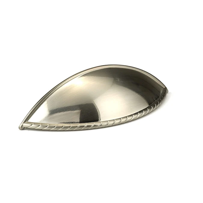 Richelieu Hardware Richelieu Huntingdon 3-3/4-in (96mm) Center to Center Brushed Nickel Oval Handle Drawer Pull