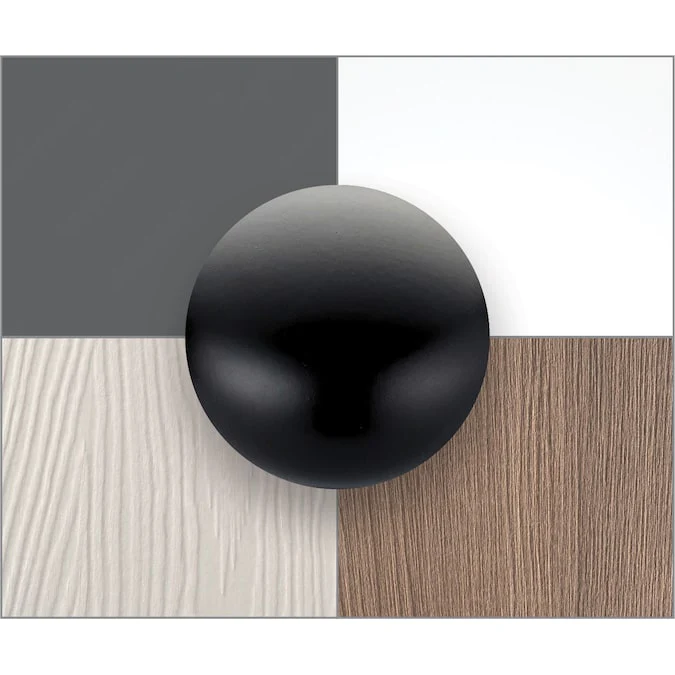 Richelieu Livingston 5-1/16-in (128mm) Center to Center Matte Black Cylindrical Handle Drawer Pull - Image 4