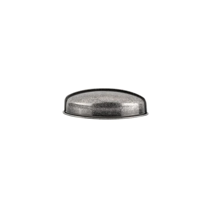 Richelieu Monceau 2-1/2-in (64mm) Center to Center Pewter Oval Cup Drawer Pull - Image 3