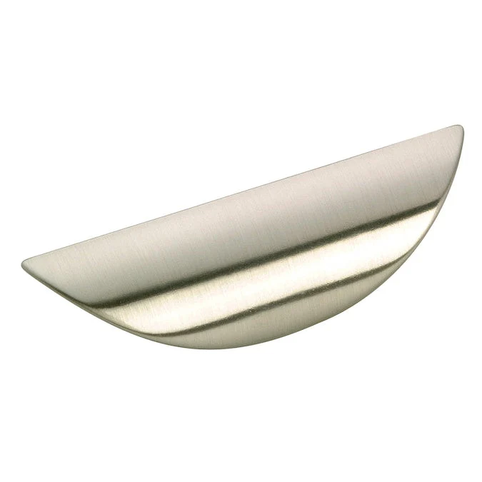 Richelieu Swansea 1-1/4-in (32mm) Center to Center Brushed Nickel Oval Finger Drawer Pull