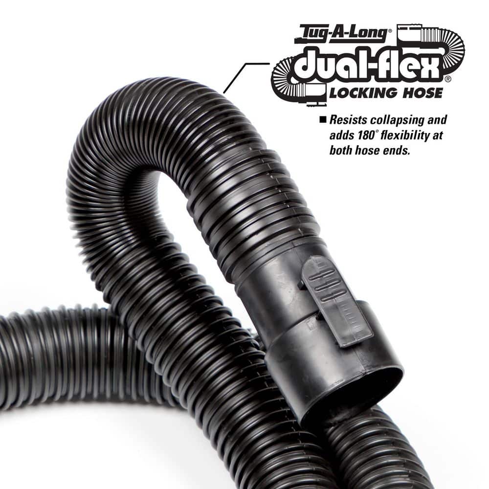 RIDGID 1-7/8 in. x 7 ft. Tug-A-Long Dual-Flex Locking Vacuum Hose with Adapter for Wet/Dry Shop Vacuums - Image 4