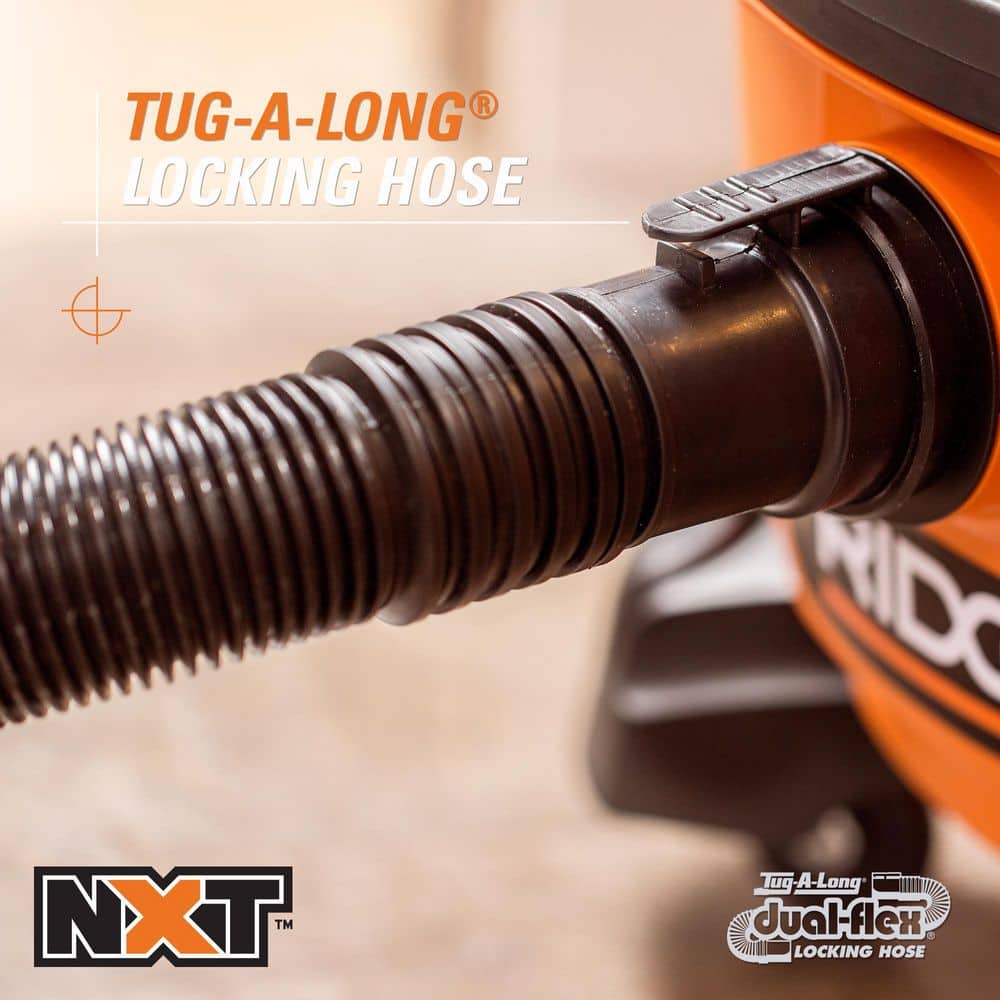 RIDGID 1-7/8 in. x 7 ft. Tug-A-Long Dual-Flex Locking Vacuum Hose with Adapter for Wet/Dry Shop Vacuums - Image 7