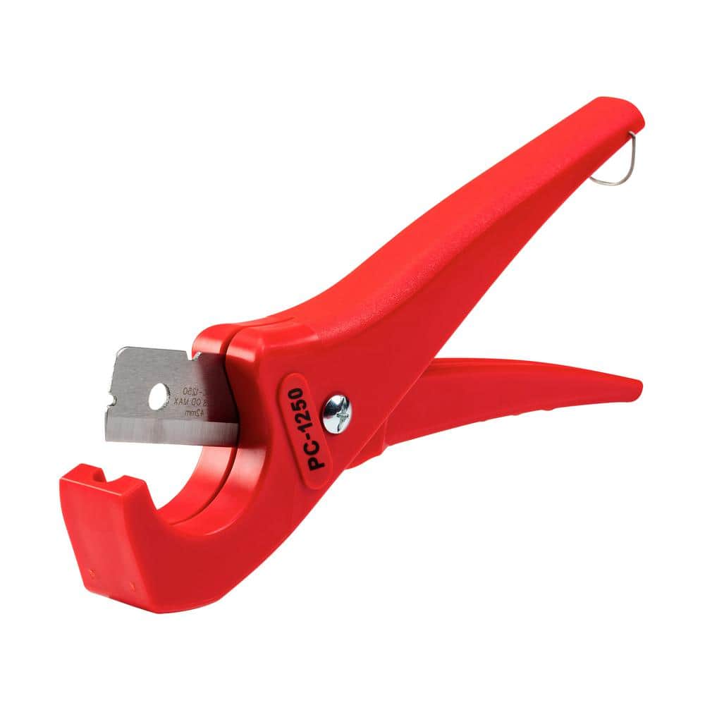 RIDGID 1/8 in. to 1-5/8 in. PC-1250 Single-Stroke Plastic Pipe & Tubing Cutter