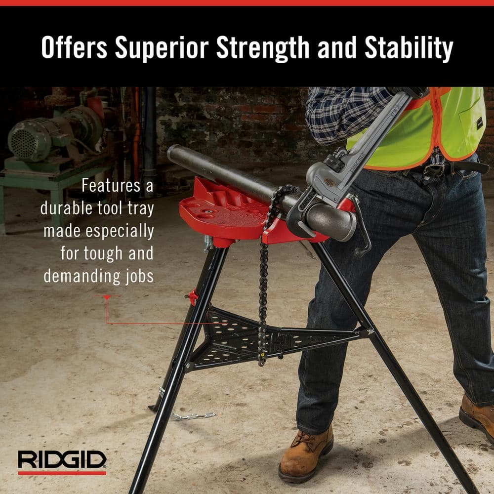RIDGID 1/8 in. to 6 in. Model 460-6 Portable TriStand Chain Vise - Image 4