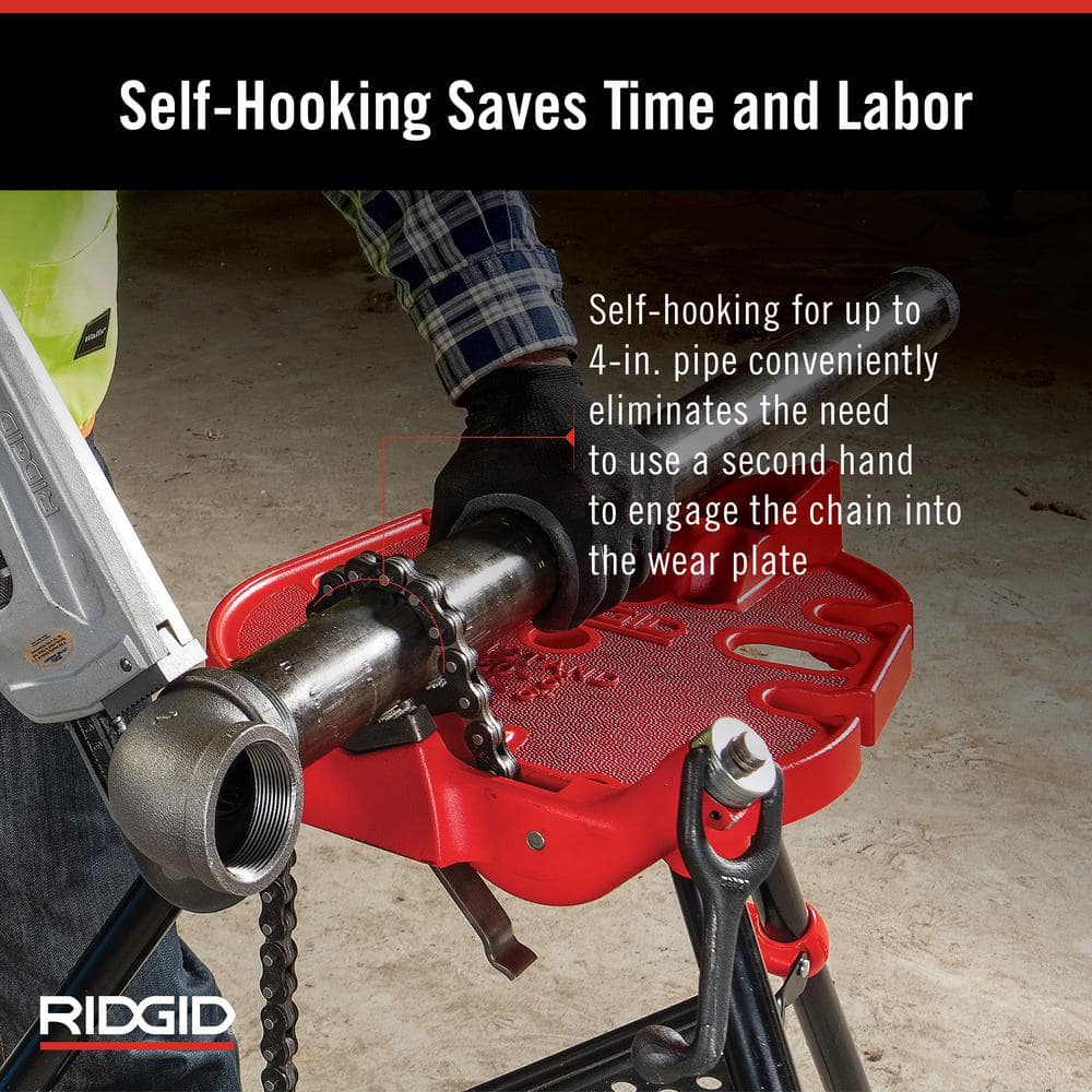 RIDGID 1/8 in. to 6 in. Model 460-6 Portable TriStand Chain Vise - Image 7