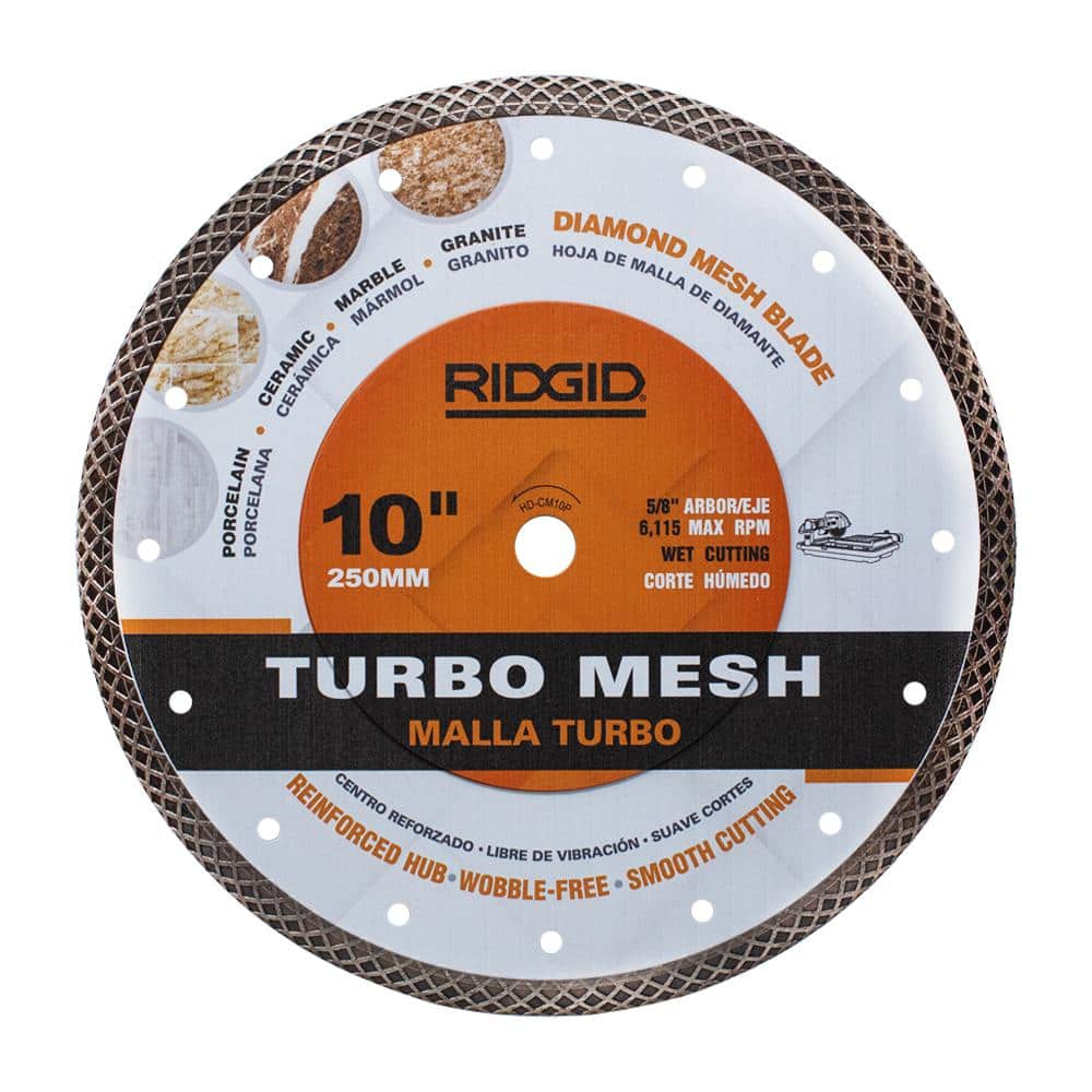 RIDGID 10 in. Mesh Rim Diamond Blade