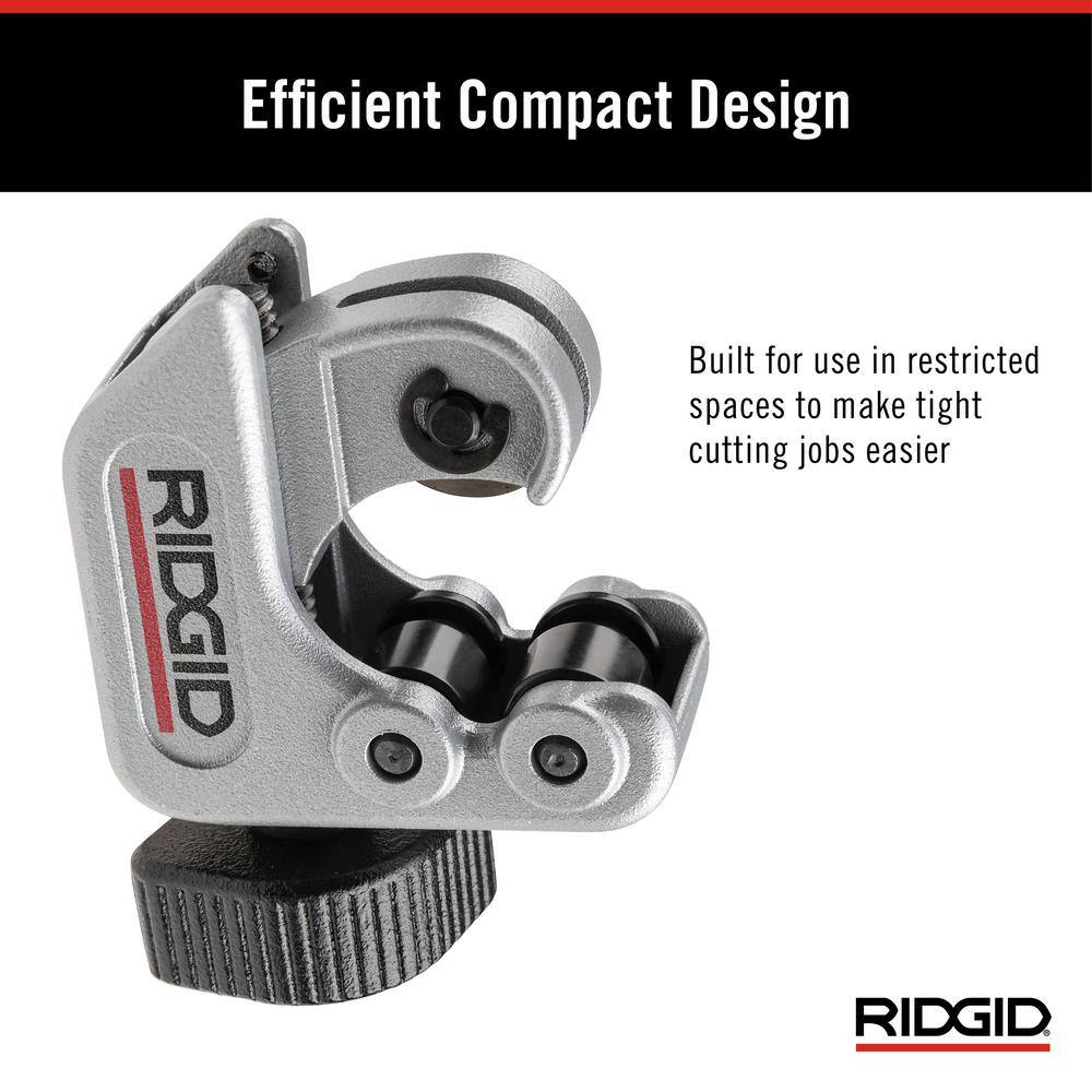 RIDGID #101 Close Quarters Tubing Cutter, 1/4 in. to 1-1/8 in. Capacity - Image 4