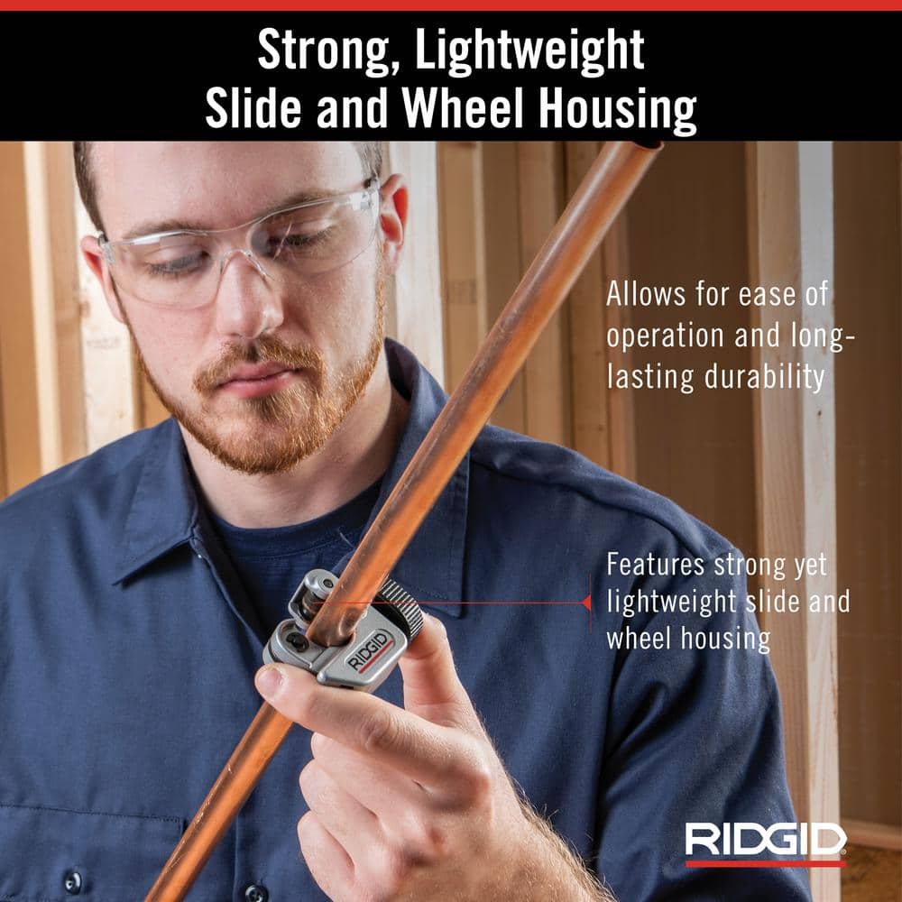 RIDGID #101 Close Quarters Tubing Cutter, 1/4 in. to 1-1/8 in. Capacity - Image 5