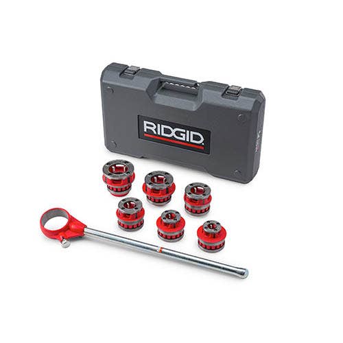 RIDGID 12-R Exposed Ratchet Threader Set, 1/2 in. to 2 in. NPSM