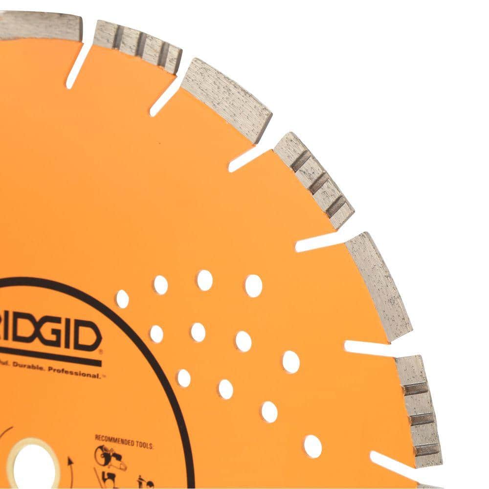 RIDGID 14 in. All-Cut Diamond Blade, Segmented, 1 in. Arbor with 20 mm Adapter - Image 2
