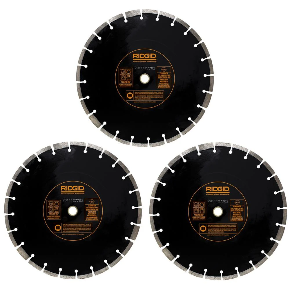 RIDGID 14 in. Diamond Blade (3-Pack) - Image 6