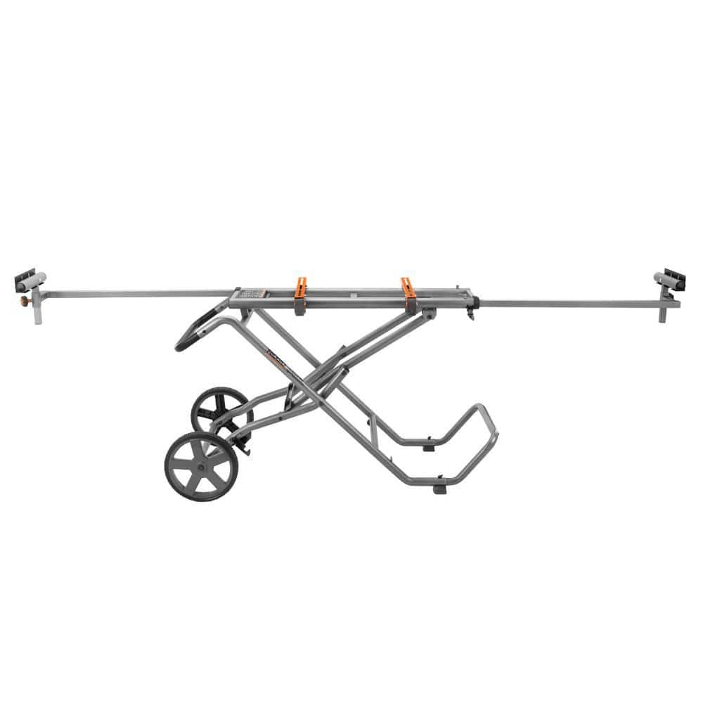 RIDGID 15 Amp Corded 12 in. Dual Bevel Miter Saw with LED + Universal Mobile Miter Saw Stand with Mounting Braces - Image 7