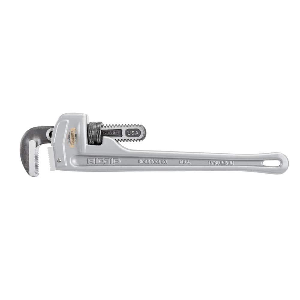 RIDGID 18 in. Aluminum Straight Pipe Wrench, 2-1/2 in. Capacity - Image 8