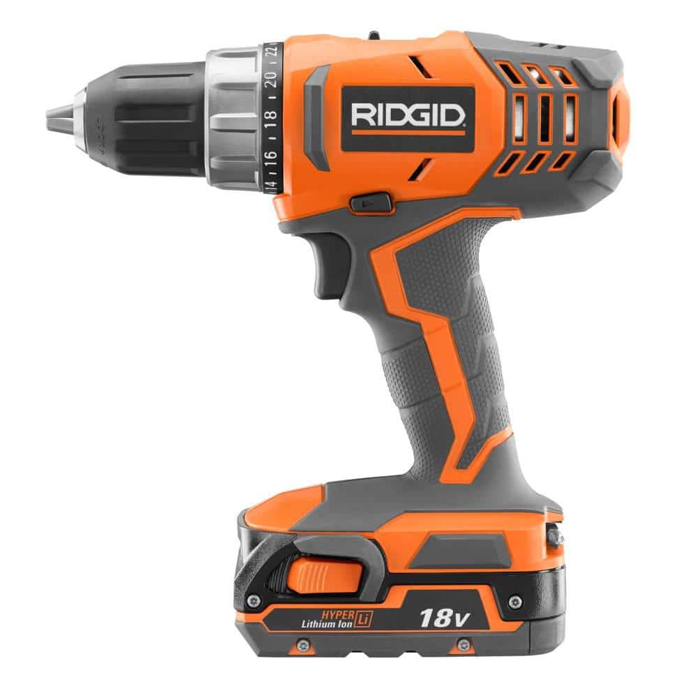 RIDGID 18-Volt Lithium-Ion Cordless 2-Speed 1/2 in. Compact Drill/Driver Kit with 2 Ah Battery, Charger, and Tool Bag - Image 4