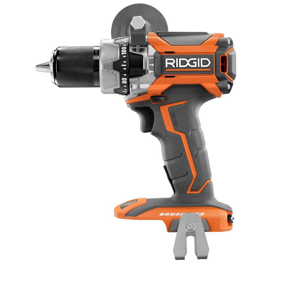 RIDGID 18-Volt Lithium-Ion Cordless Brushless 1/2 in. Compact Hammer Drill Kit with (2) 2.0 Ah Batteries, Charger and Bag - Image 4