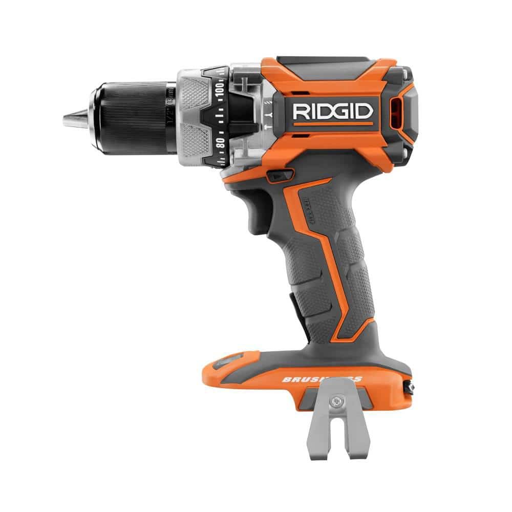 RIDGID 18-Volt Lithium-Ion Cordless Brushless 1/2 in. Compact Hammer Drill Kit with (2) 2.0 Ah Batteries, Charger and Bag - Image 5