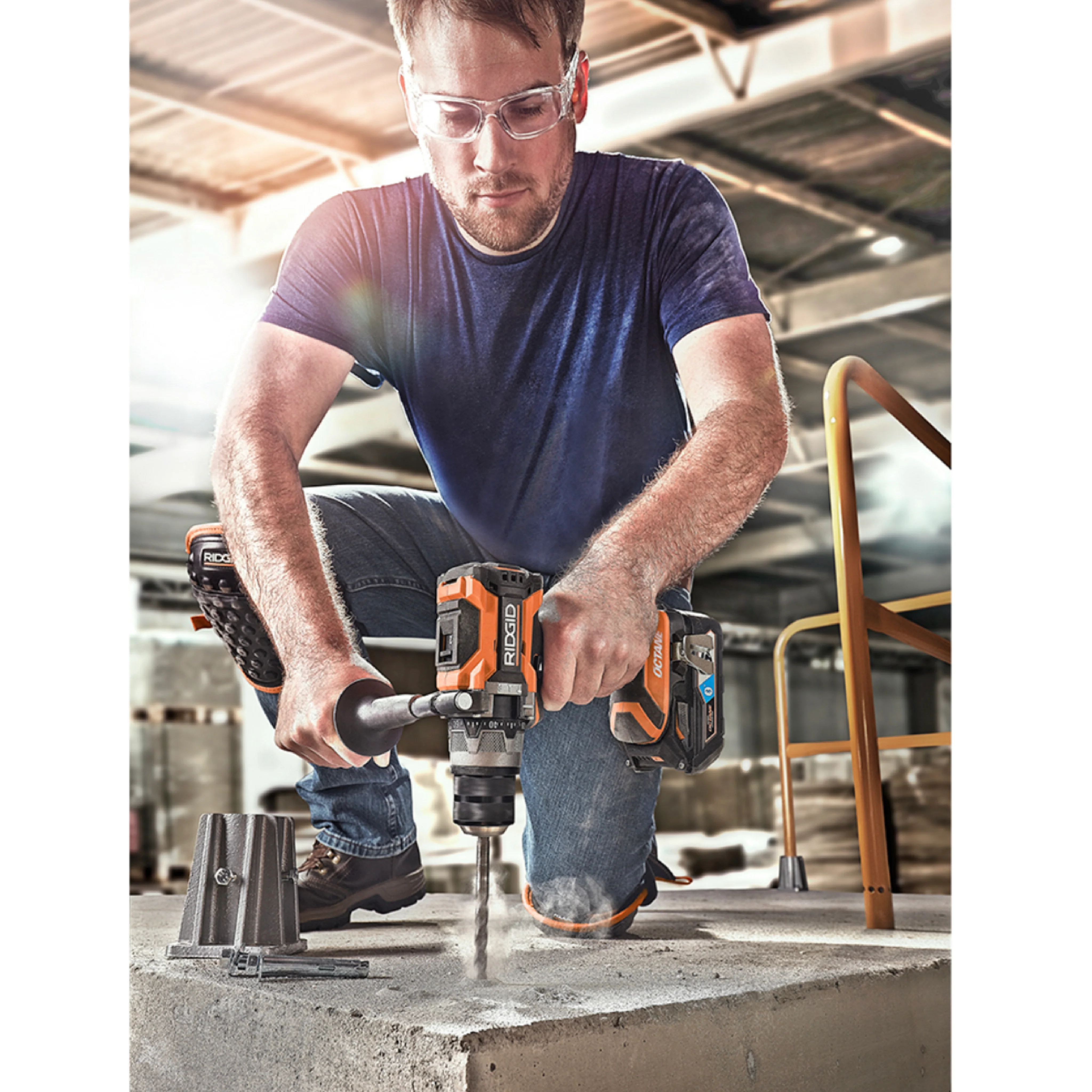 RIDGID 18-Volt OCTANE Cordless Brushless 1/2 in. Hammer Drill/Driver (Tool Only) - Image 8