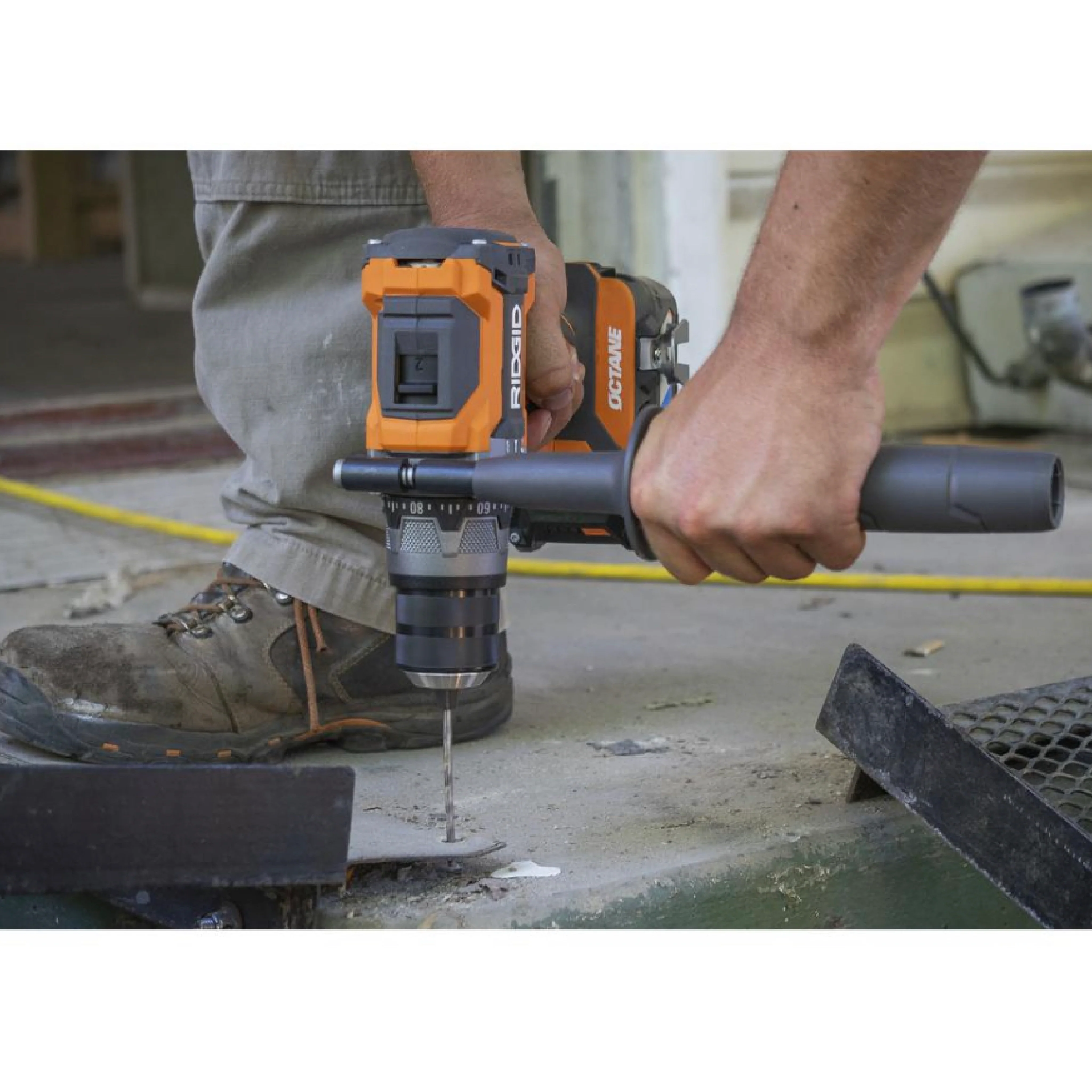 RIDGID 18-Volt OCTANE Cordless Brushless 1/2 in. Hammer Drill/Driver (Tool Only) - Image 7