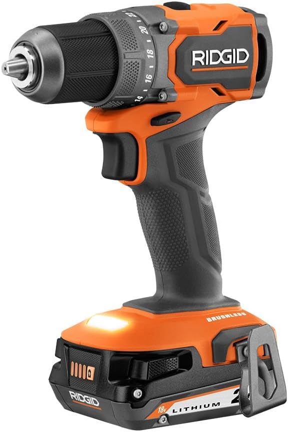 RIDGID 18-Volt SubCompact Brushless 2-Tool Combo Kit with (2) 2.0 Ah Batteries, Charger, Bag + Free 3 in. Multi-Material Saw - Image 2