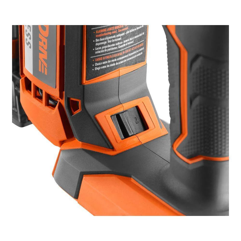 RIDGID 18V Brushless Cordless HYPERDRIVE 18-Gauge 2-1/8 in. Brad Nailer (Tool Only) with Belt Clip, Bag and Sample Nails - Image 5