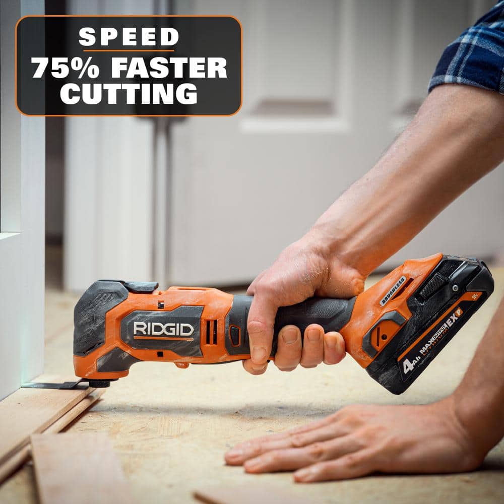 RIDGID 18V Brushless Cordless Multi-Tool (Tool Only) - Image 4