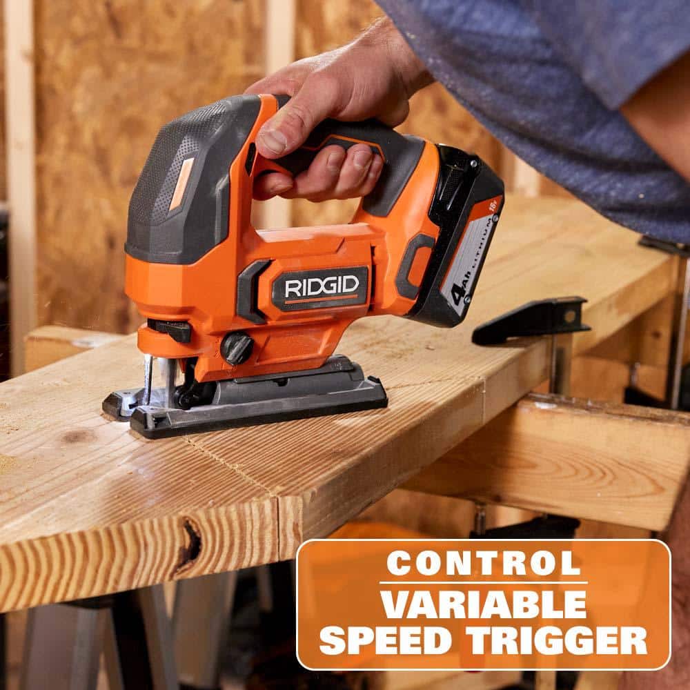 RIDGID 18V Cordless Jig Saw Console (Tool Only) - Image 4