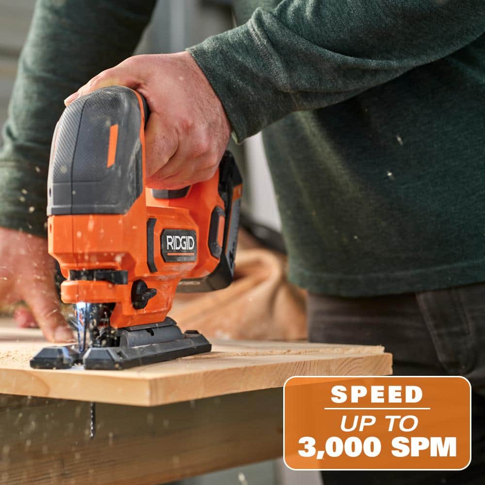 RIDGID 18V Cordless Jig Saw Console (Tool Only) - Image 6