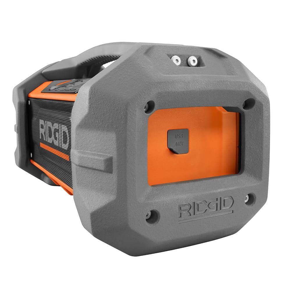 RIDGID 18V Hybrid Jobsite Radio with Bluetooth Wireless Technology (Tool Only) - Image 4