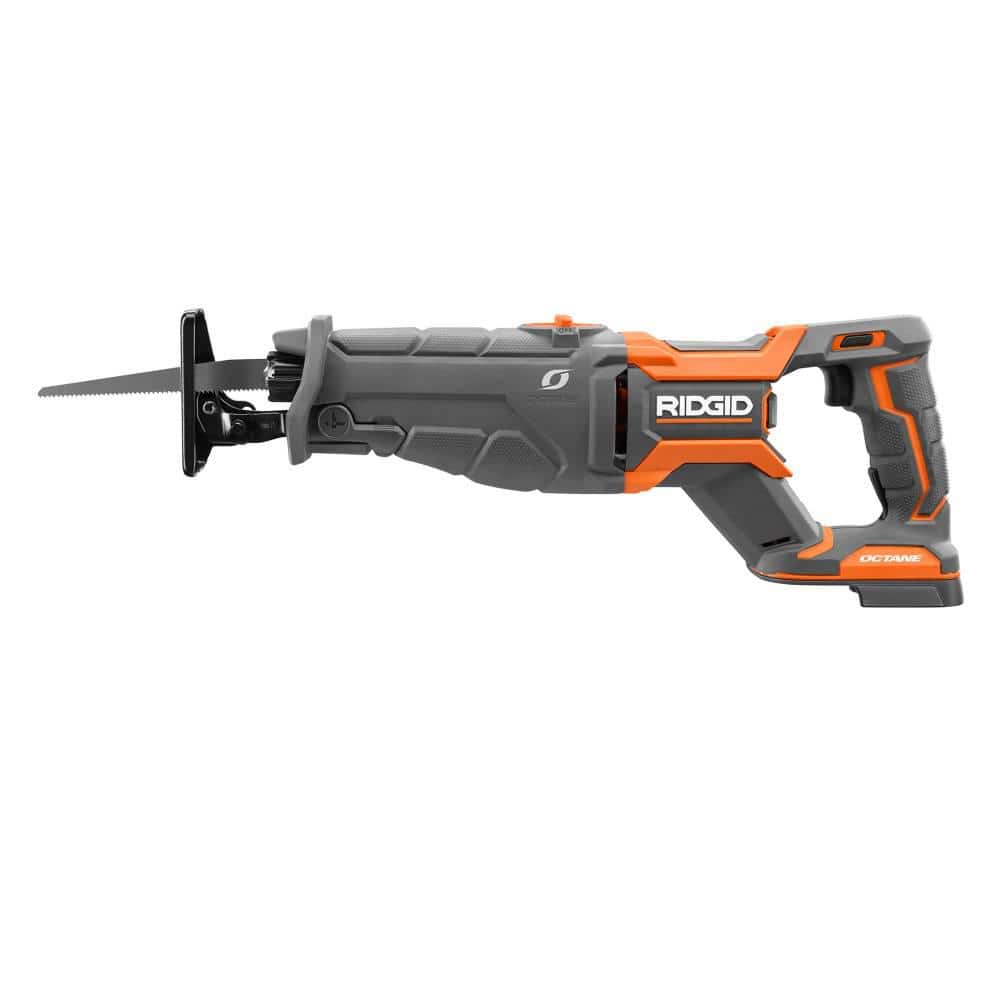 RIDGID 18V OCTANE Lithium-Ion Brushless Cordless Reciprocating Saw (Tool-Only) with Reciprocating Saw Blade - Image 3