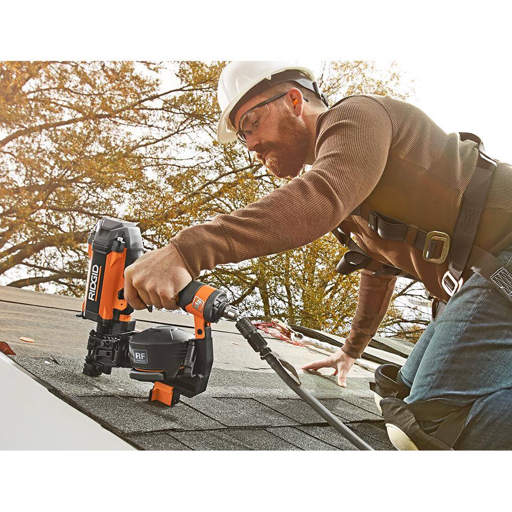 RIDGID 21° 3-1/2 in. Round-Head Framing Nailer and 15° 1-3/4 in. Coil Roofing Nailer Combo - Image 3