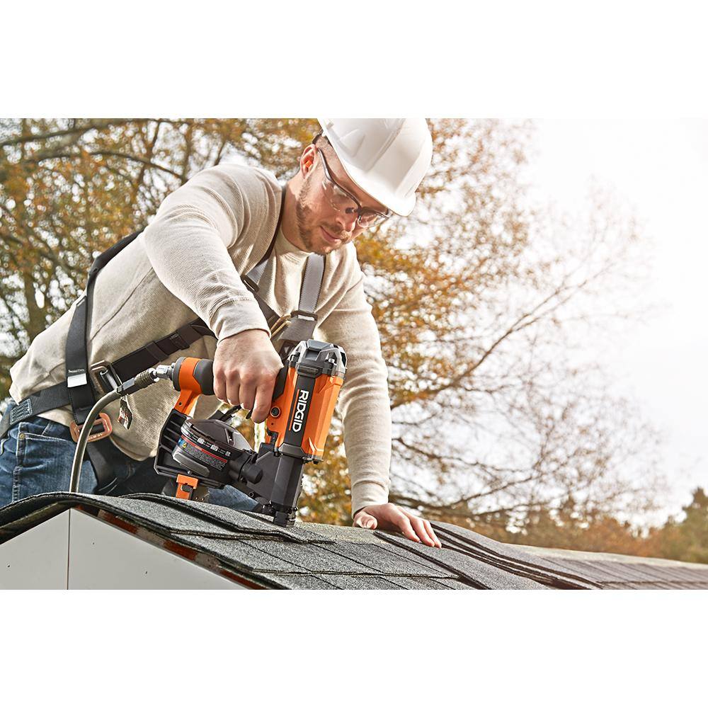 RIDGID 21° 3-1/2 in. Round-Head Framing Nailer and 15° 1-3/4 in. Coil Roofing Nailer Combo - Image 4