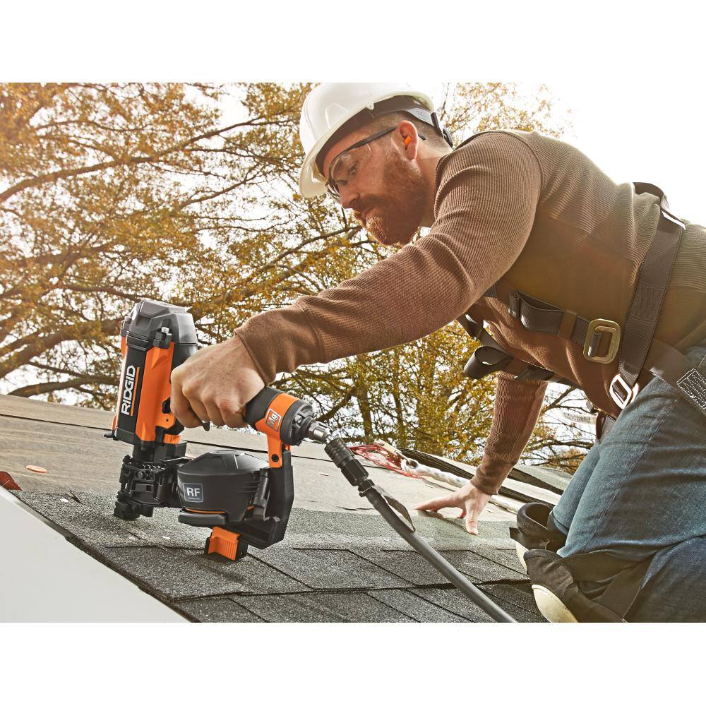 RIDGID 21° 3-1/2 in. Round-Head Framing Nailer and 15° 1-3/4 in. Coil Roofing Nailer Combo - Image 7