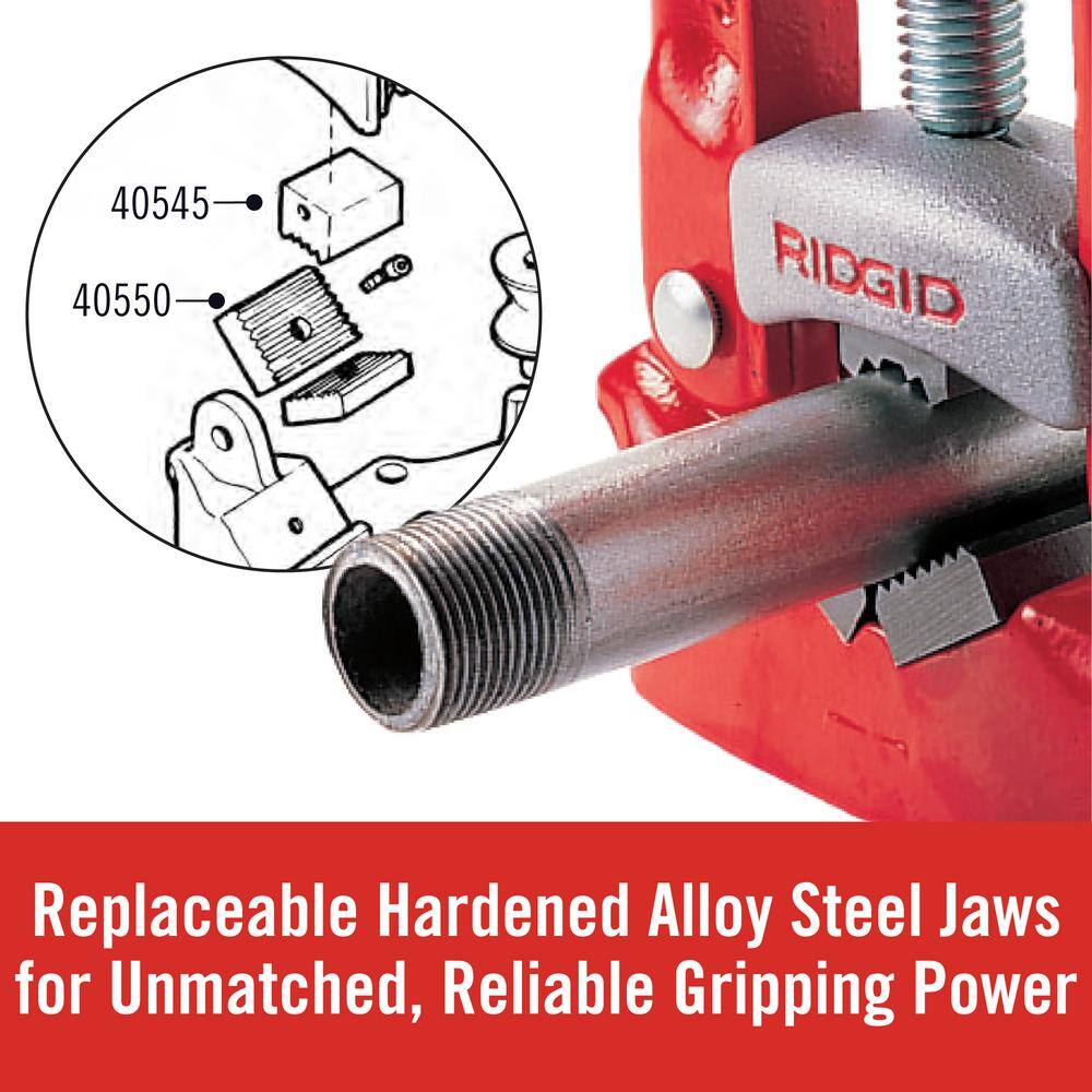 RIDGID 25A Bench Yoke Vise, 1/8 in. to 4 in. Pipe Capacity - Image 6