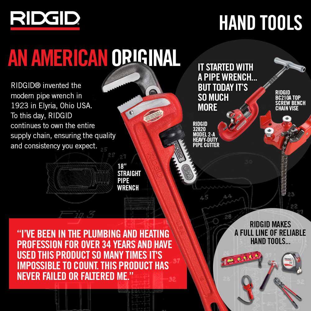 RIDGID 25A Bench Yoke Vise, 1/8 in. to 4 in. Pipe Capacity - Image 7