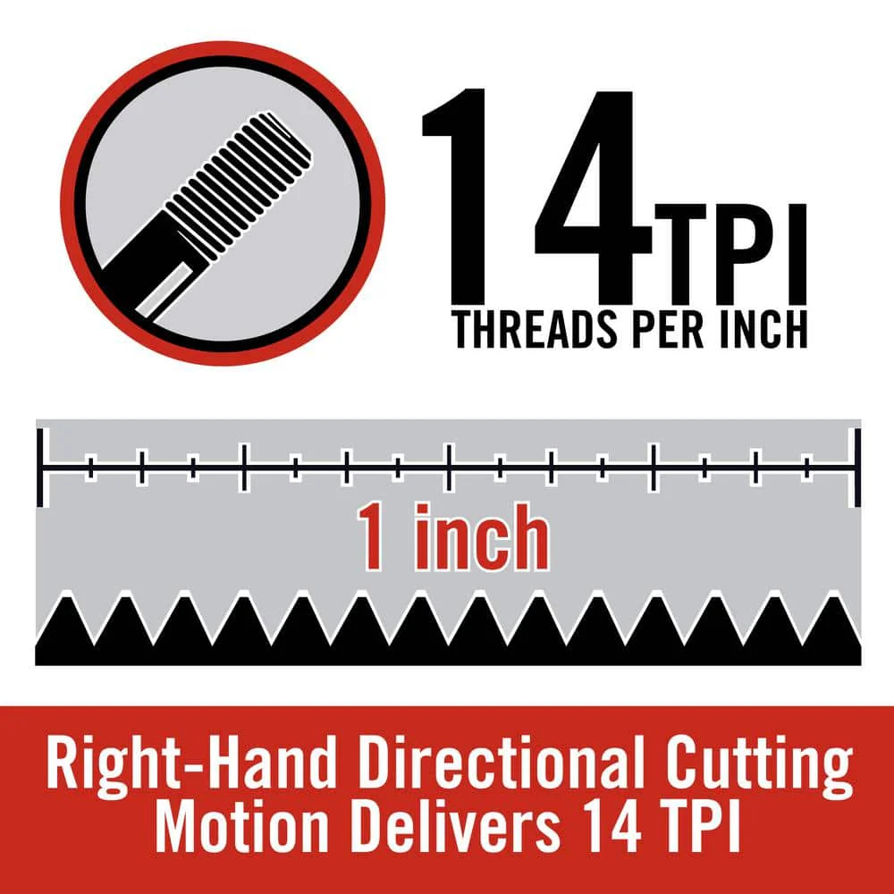 RIDGID 3/4 in. Replacement 12-R NPT Alloy Right-Hand Pipe Dies (Set of 4) - Image 8