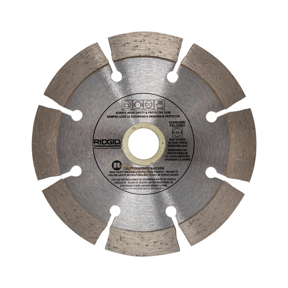 RIDGID 4-1/2 in. Segmented Diamond Blade, 7/8 in. Arbor with 5/8 in. & 20 mm Adapters - Image 2