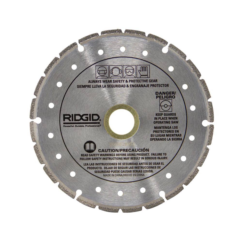 RIDGID 4.5 in. Metal Cutting Diamond Blade, Segmented Rim - Image 3