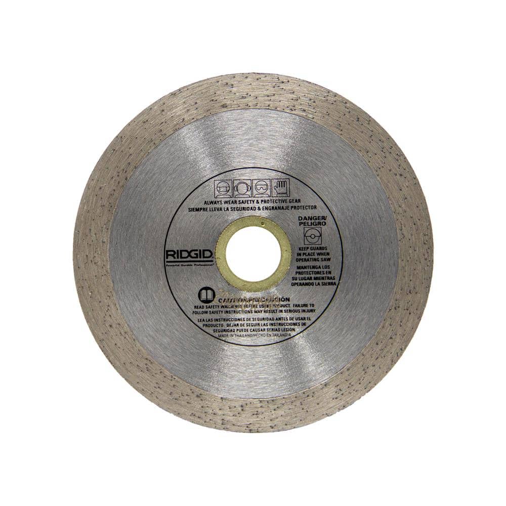 RIDGID 4 in. Continuous Diamond Blade, 7/8 in. Arbor with 5/8 in. & 20 mm Adapters, Max 15,000 RPM - Image 3